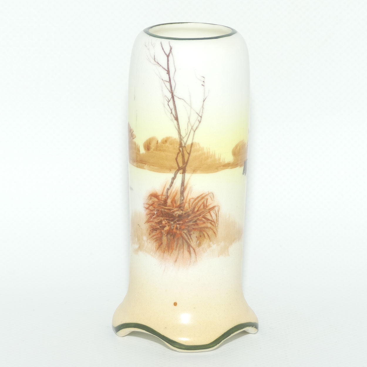 Royal Doulton Coaching Days cylindrical posy vase | Shape 7511 | E3804