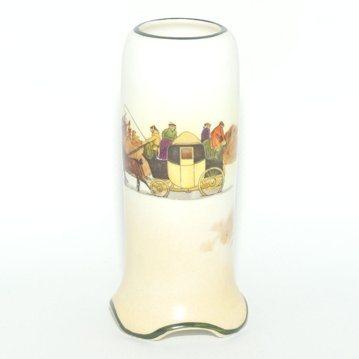 Royal Doulton Coaching Days cylindrical posy vase | Shape 7511 | E3804