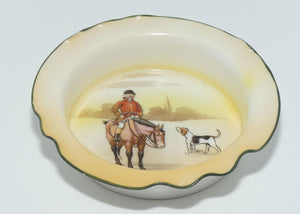 Royal Doulton Coaching Days fancy dish E3804 | Huntsman at ease on his horse