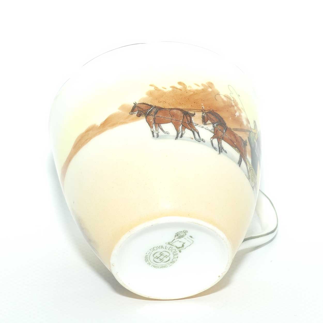 Royal Doulton Coaching Days Cecil shape trio E3804 | Fancy Edge | Taller cup