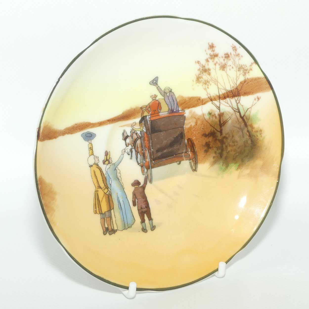 Royal Doulton Coaching Days Cecil shape trio E3804 | Fancy Edge | Taller cup