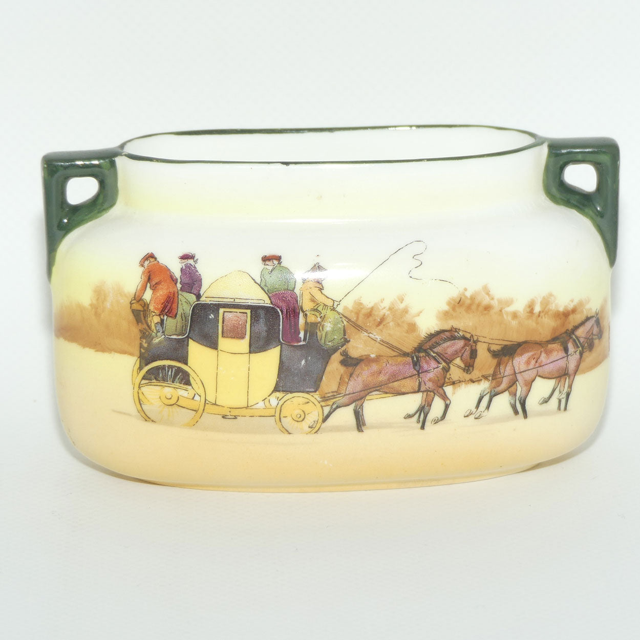 Royal Doulton Coaching Days small twin handle vase | E3804