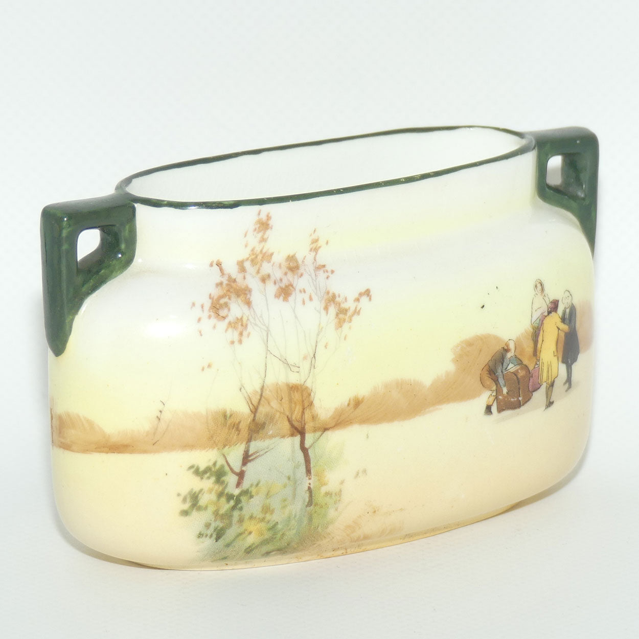 Royal Doulton Coaching Days small twin handle vase | E3804