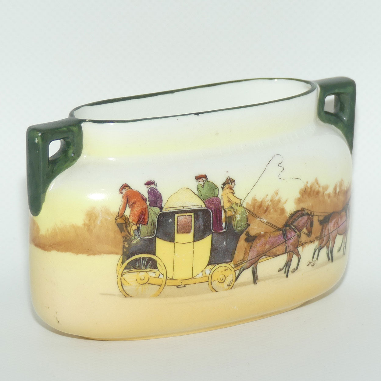 Royal Doulton Coaching Days small twin handle vase | E3804