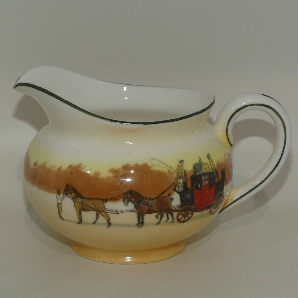 Royal Doulton Coaching Days round milk jug | Bone China