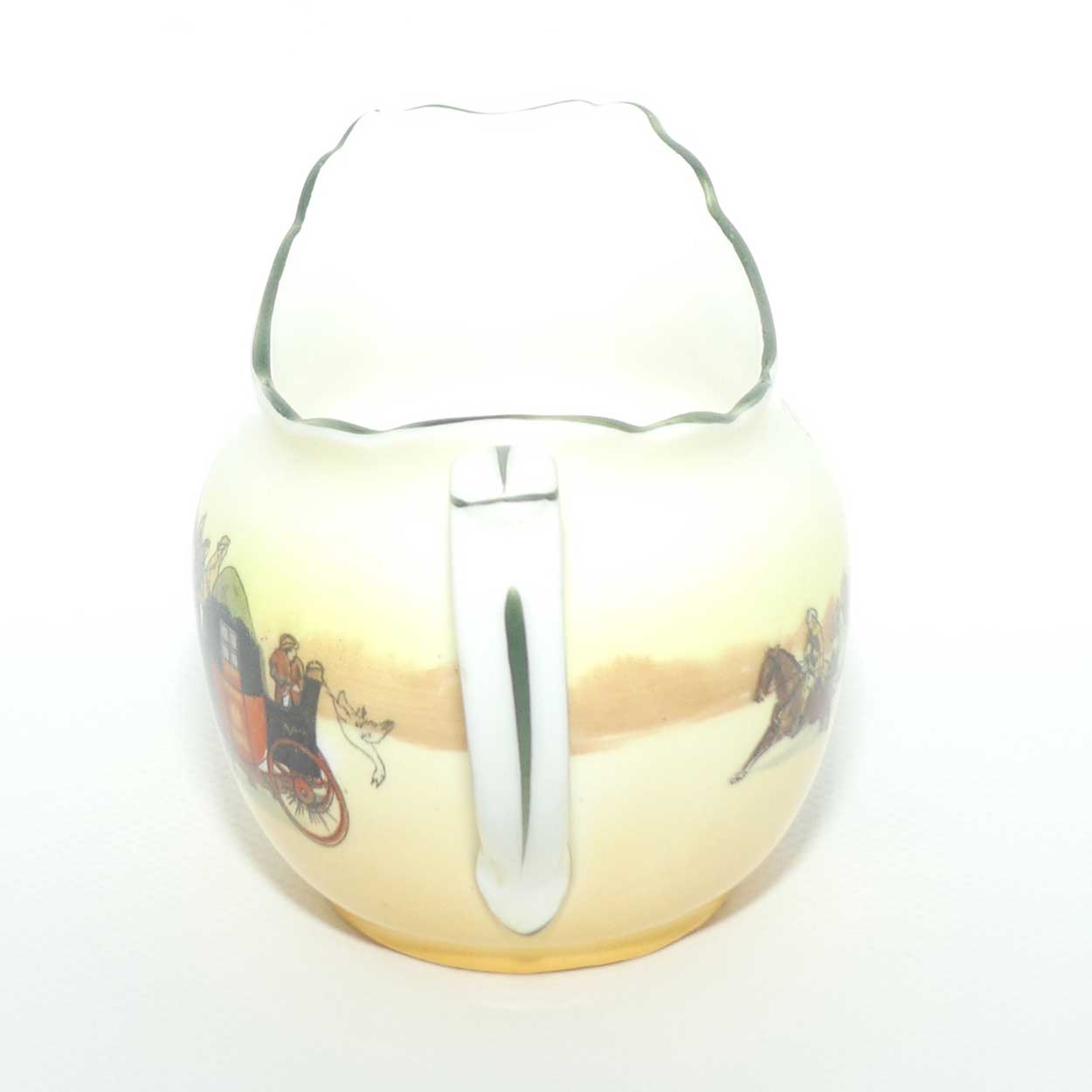 Royal Doulton Coaching Days milk jug and sugar bowl E3804 | Fancy Shape | Bone China