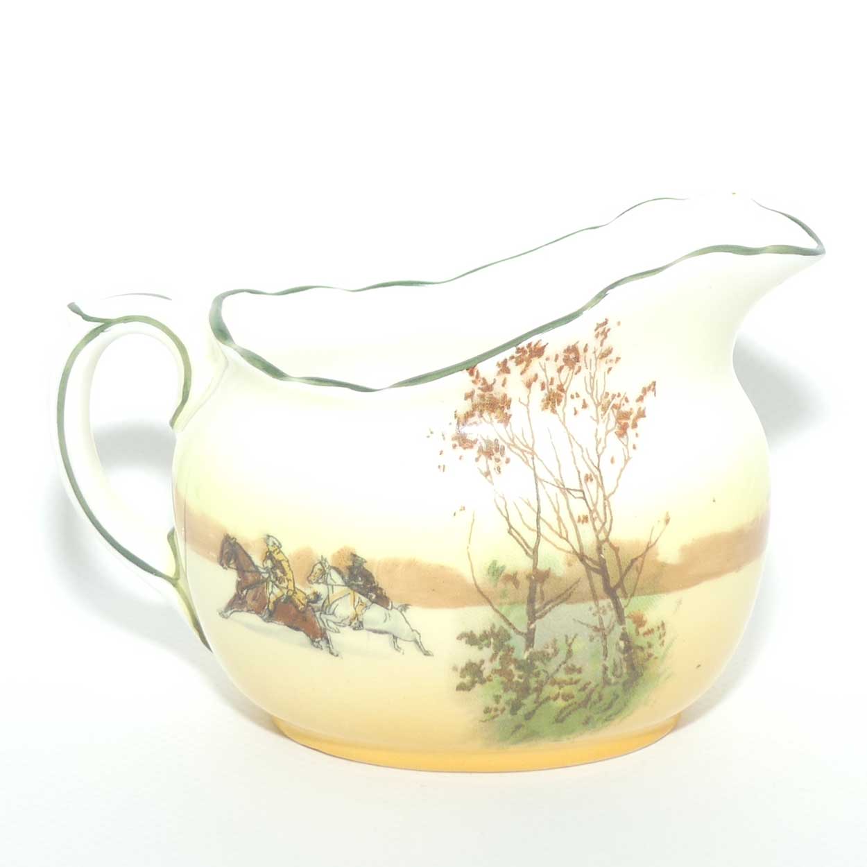 Royal Doulton Coaching Days milk jug and sugar bowl E3804 | Fancy Shape | Bone China