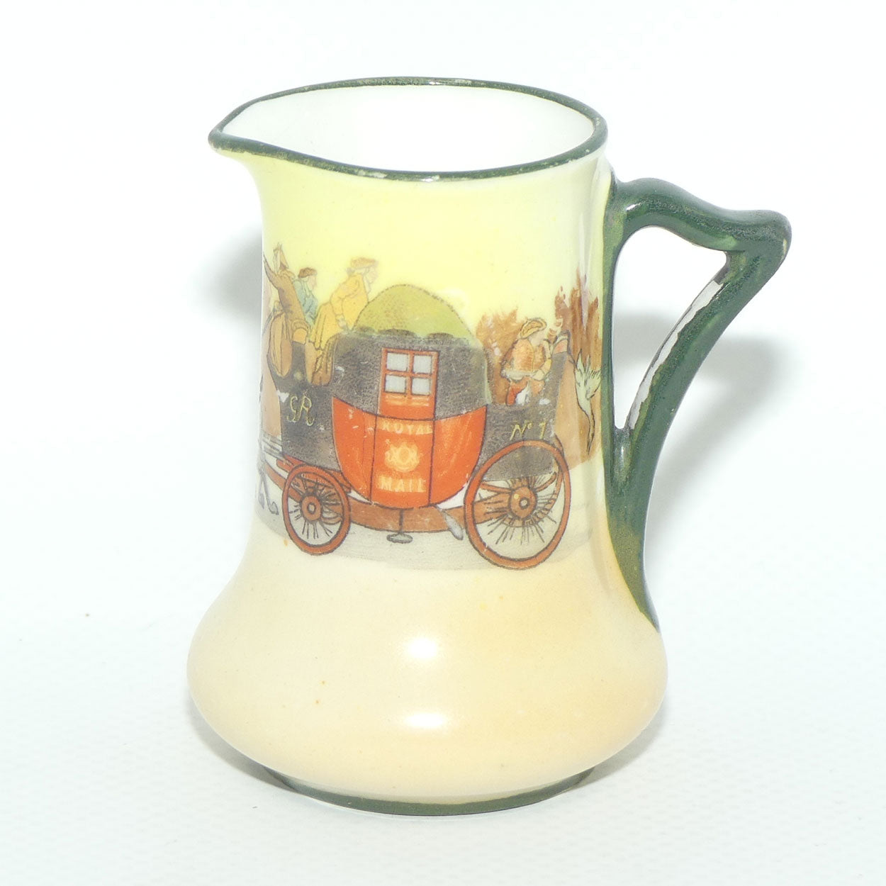 Royal Doulton Coaching Days miniature jug | Shape 1177 | E3804 | some paint loss