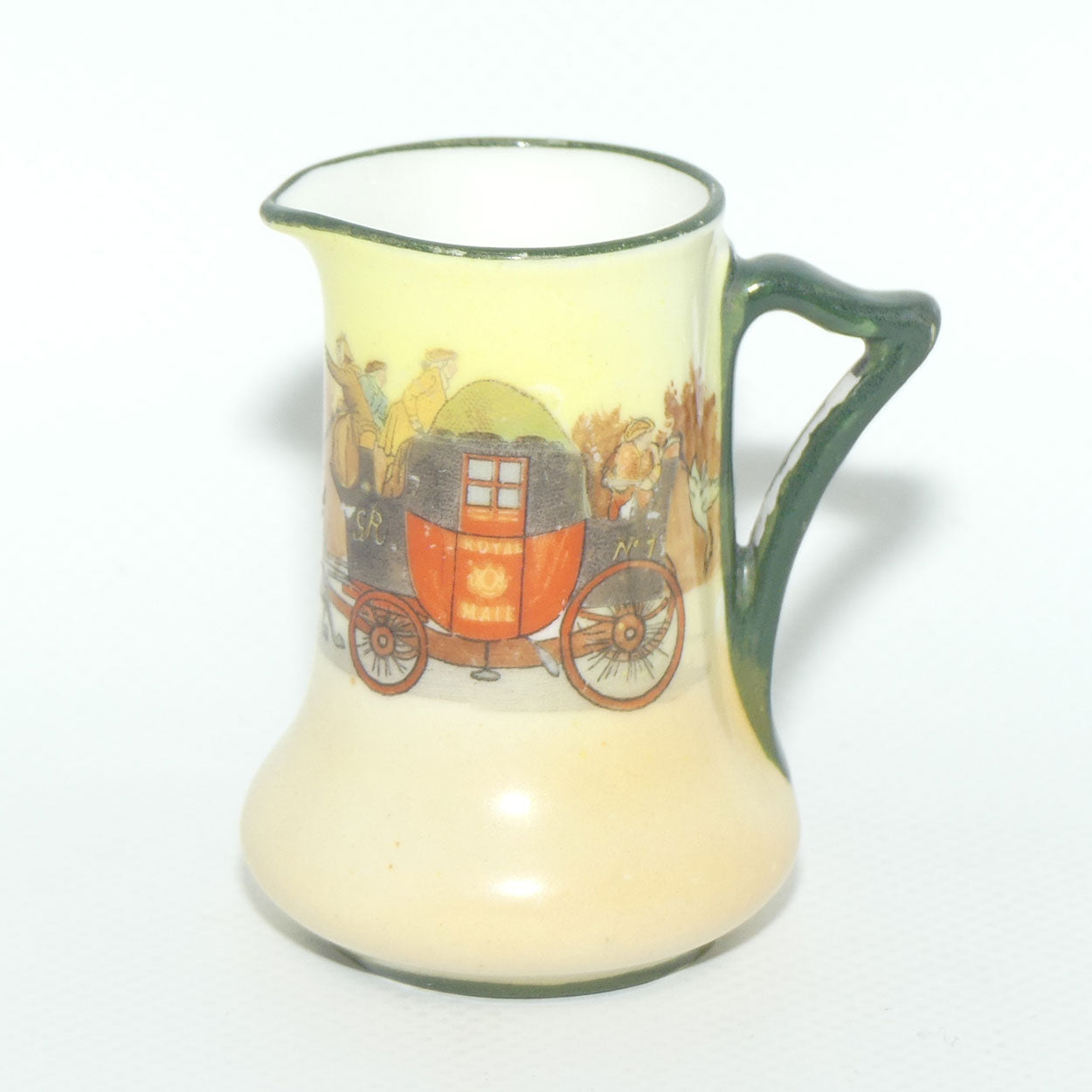 Royal Doulton Coaching Days miniature jug | Shape 1177 | E3804 | some paint loss
