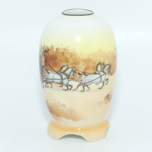 Royal Doulton Coaching Days miniature vase E3804 