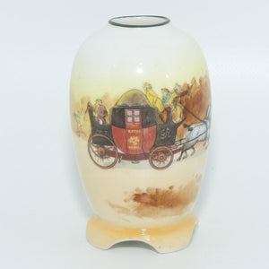 Royal Doulton Coaching Days miniature vase E3804 