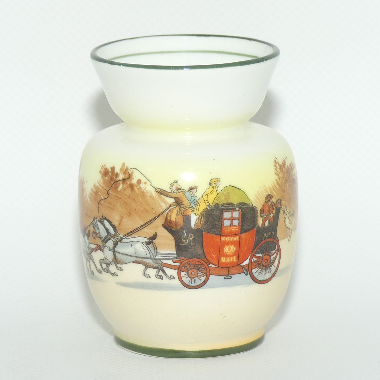 Royal Doulton Coaching Days miniature 732 vase E3804