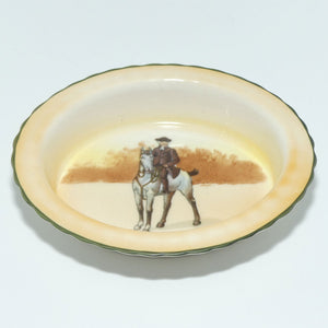 Royal Doulton Coaching Days small oval dish E3804 | Rare Scene | Passenger arriving on Horse