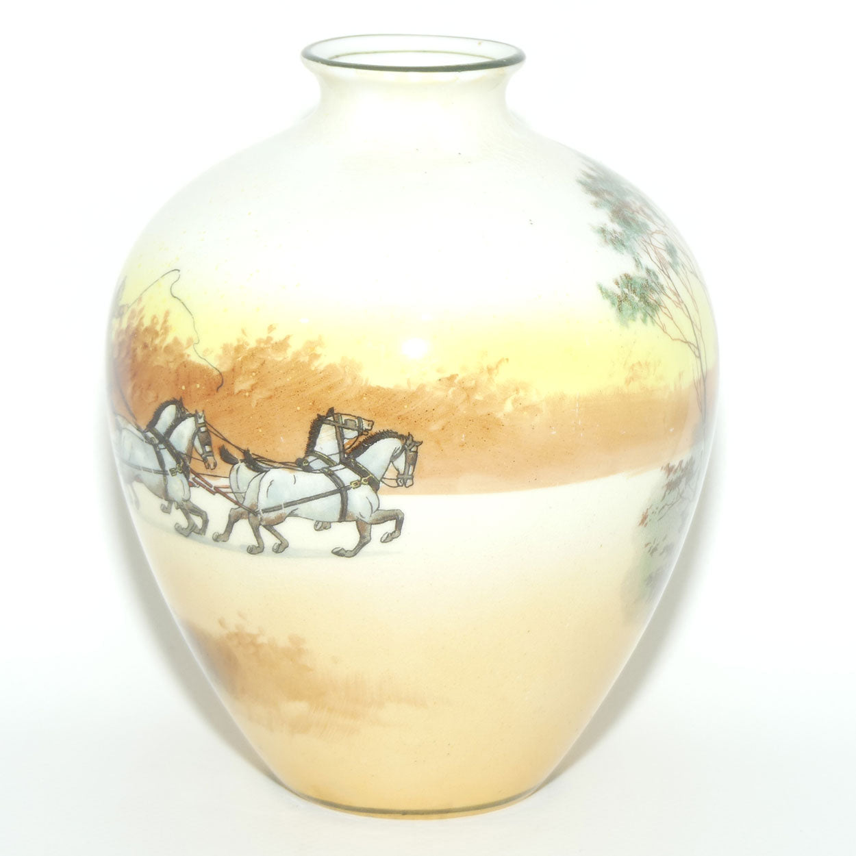 Royal Doulton Coaching Days ovoid vase E3804