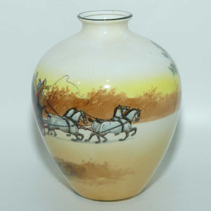 Royal Doulton Coaching Days ovoid vase E3804