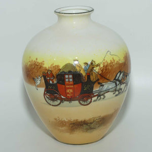 Royal Doulton Coaching Days ovoid vase E3804