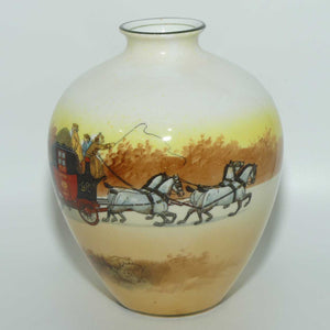 Royal Doulton Coaching Days ovoid vase E3804