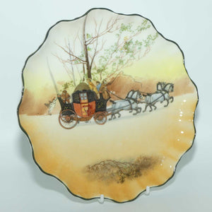 Royal Doulton Coaching Days Stafford shape cabinet plate E3804 | Scene 14 | #2