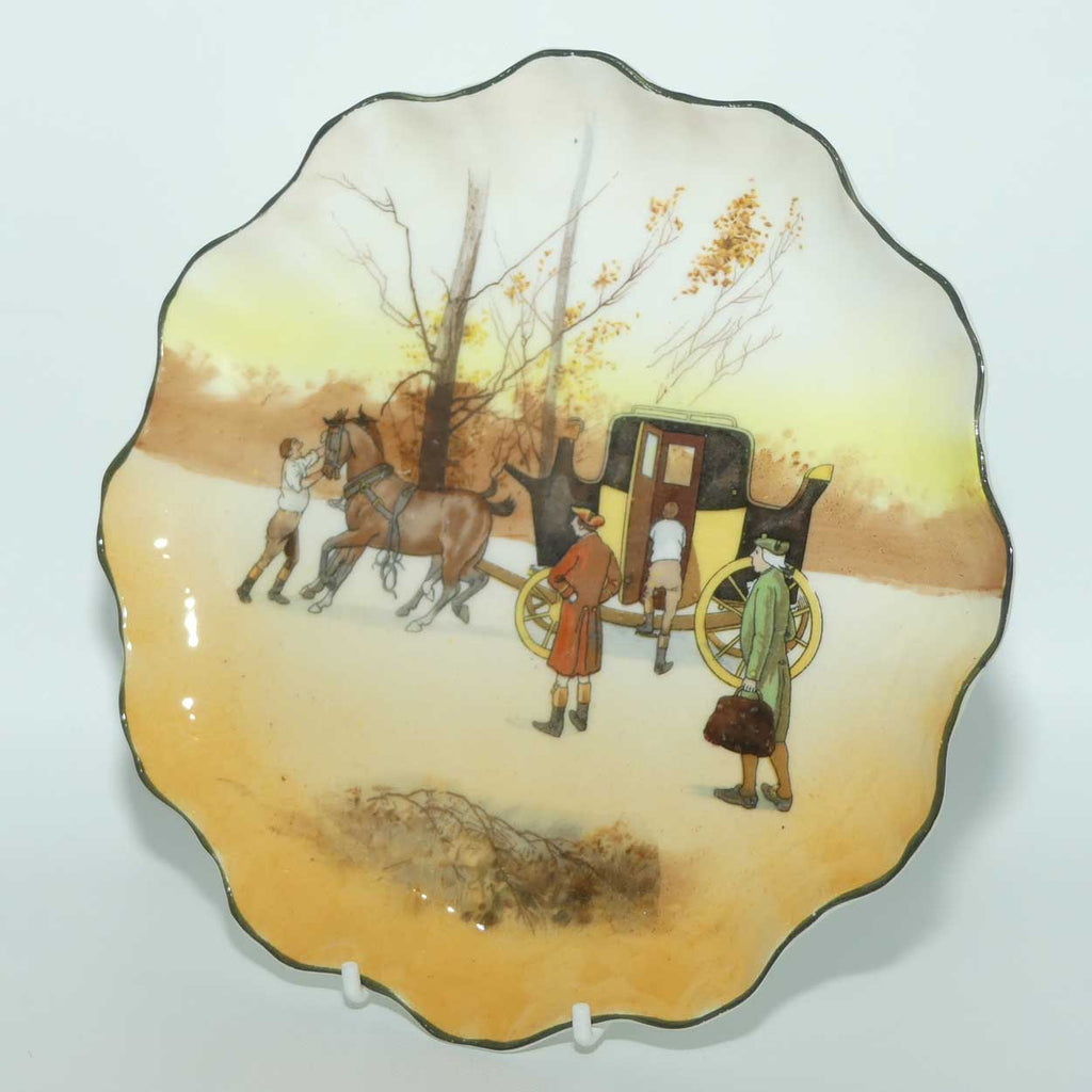 Royal Doulton Coaching Days Stafford shape cabinet plate E3804 | Scene 1 | #3