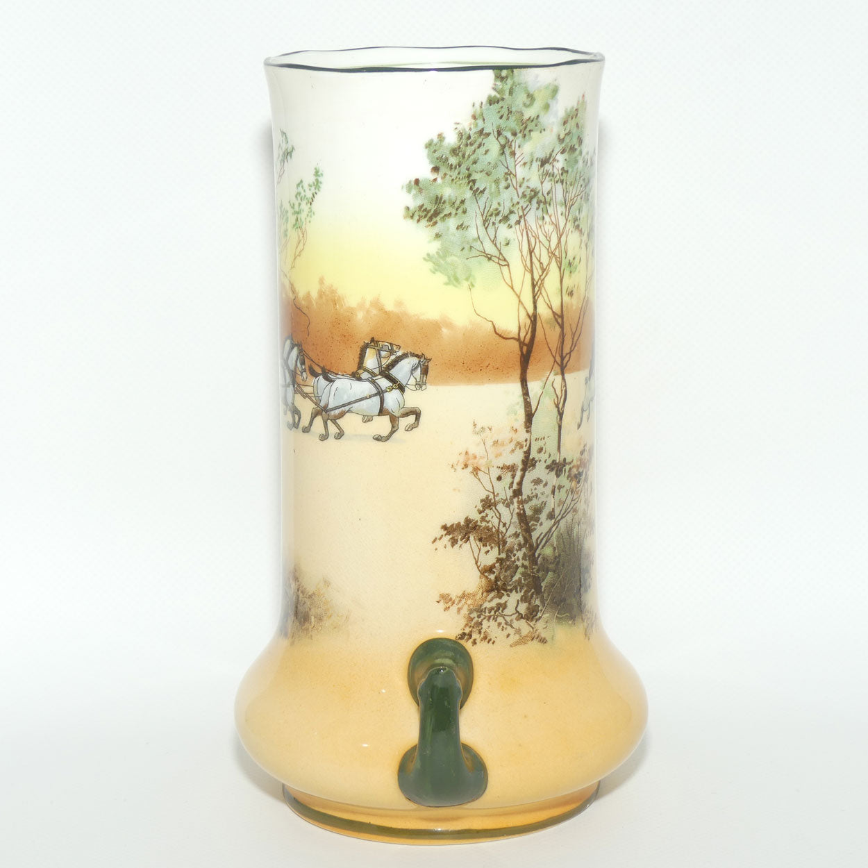 Royal Doulton Coaching Days twin handle vase E3804 | #1