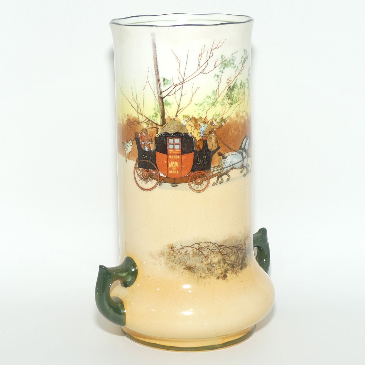 Royal Doulton Coaching Days twin handle vase E3804 | #1