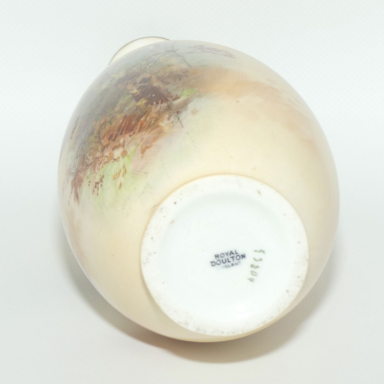 Royal Doulton Coaching Days tall vase | narrow neck E3804