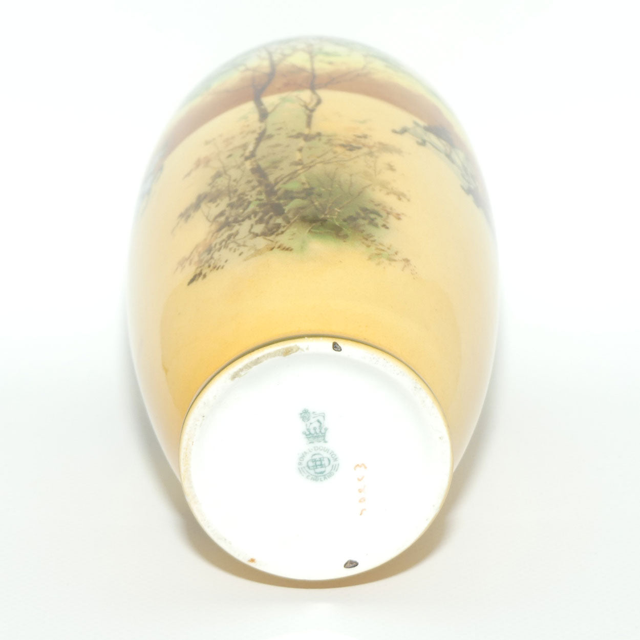 Royal Doulton Coaching Days elongated round vase | Shape 1306 | E3804