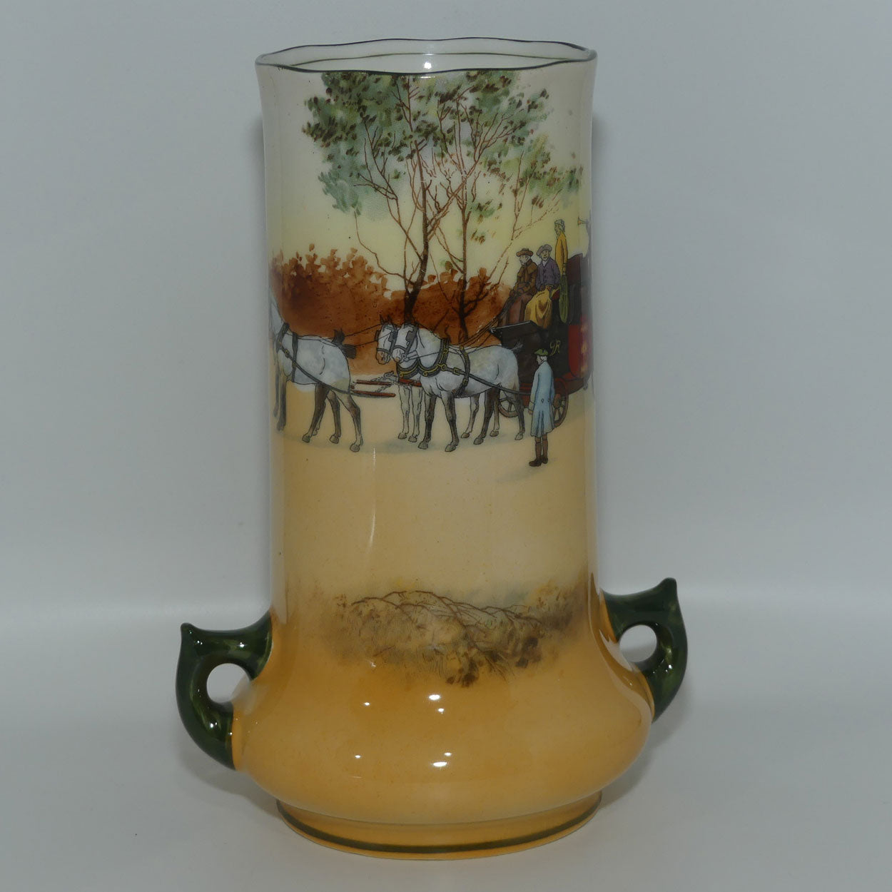 Royal Doulton Coaching Days twin handle vase E3804 | #2