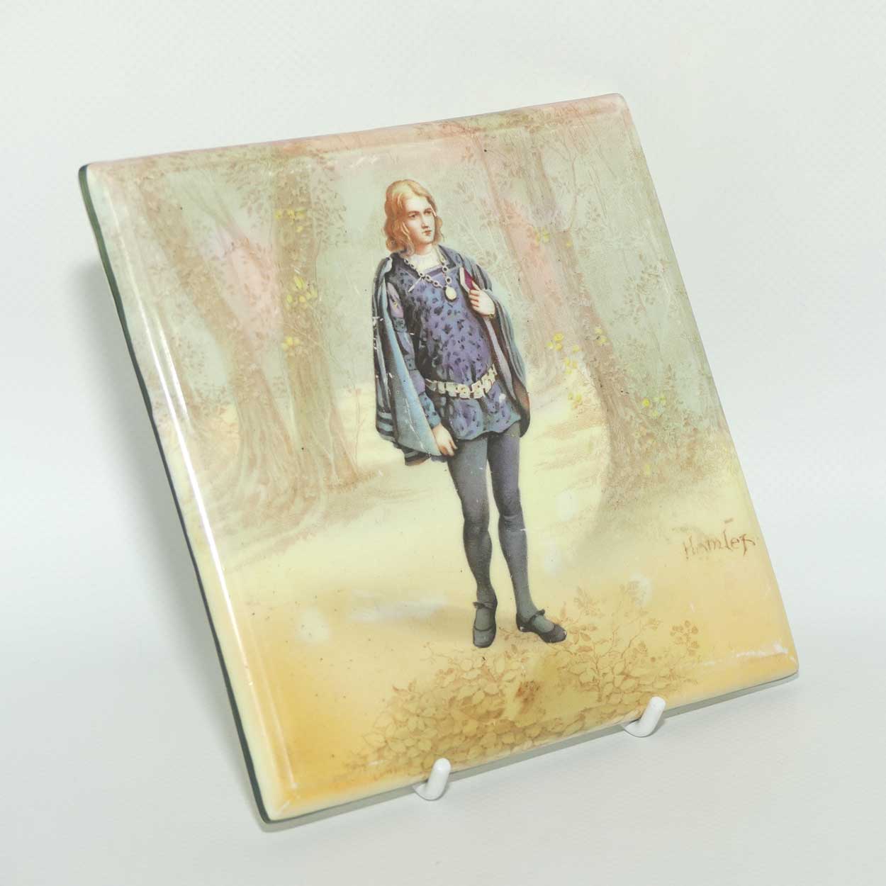 Royal Doulton Shakespearean Hamlet tea pot trivet or tile E7267