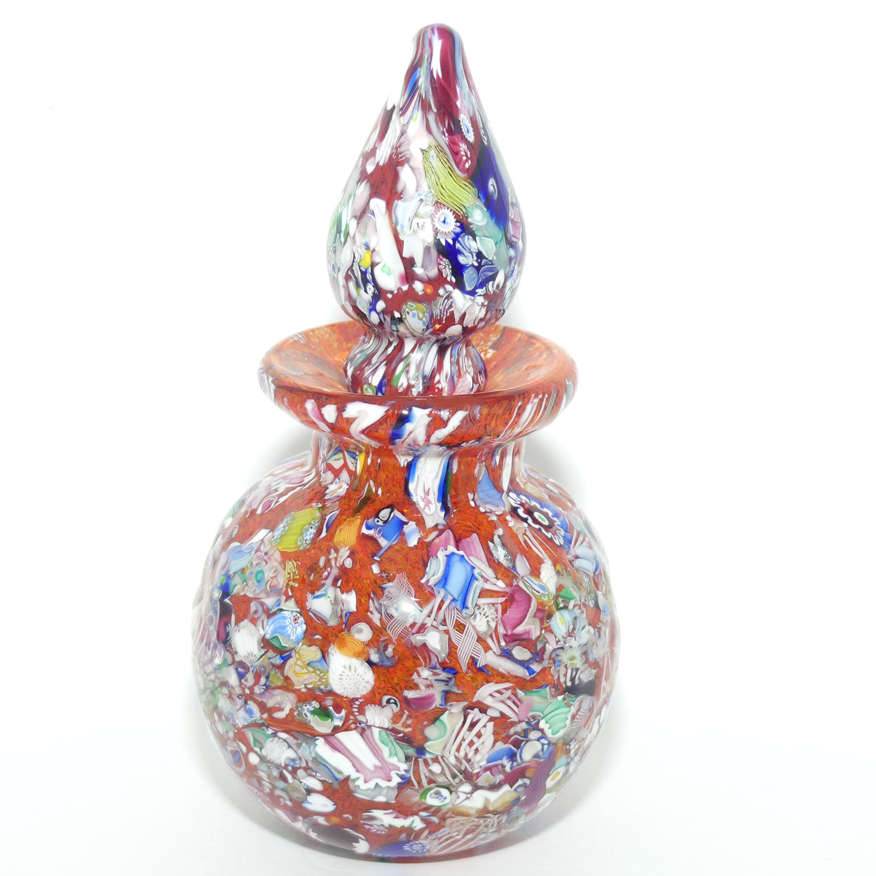John Deacons Scotland Perfume Bottle Millefiori End of Day | Orange