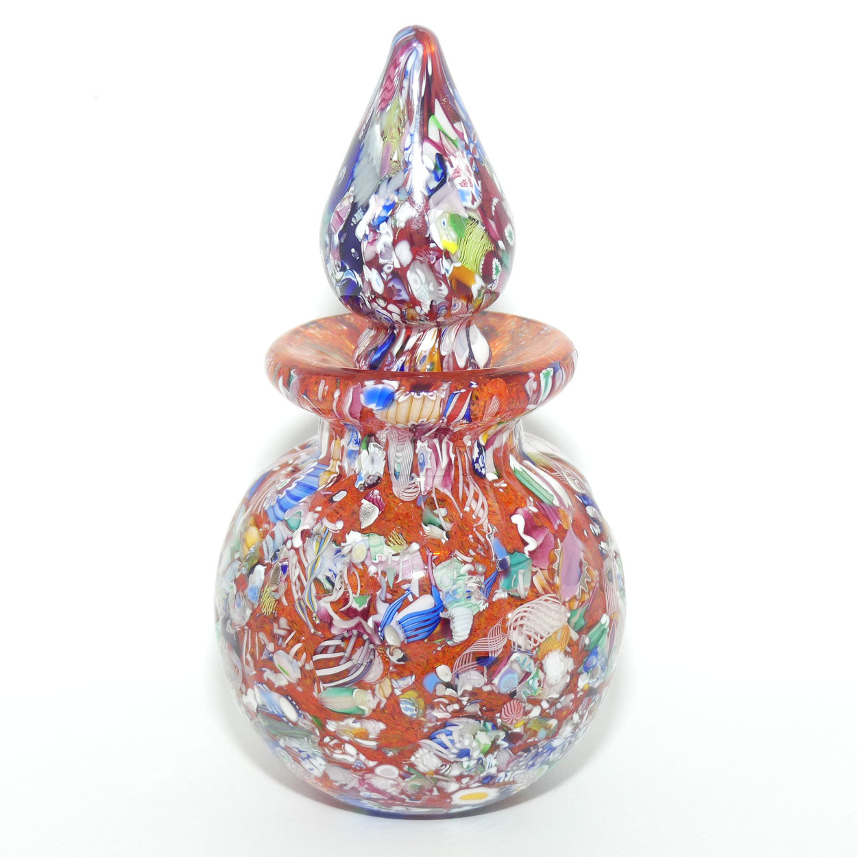 John Deacons Scotland Perfume Bottle Millefiori End of Day | Orange