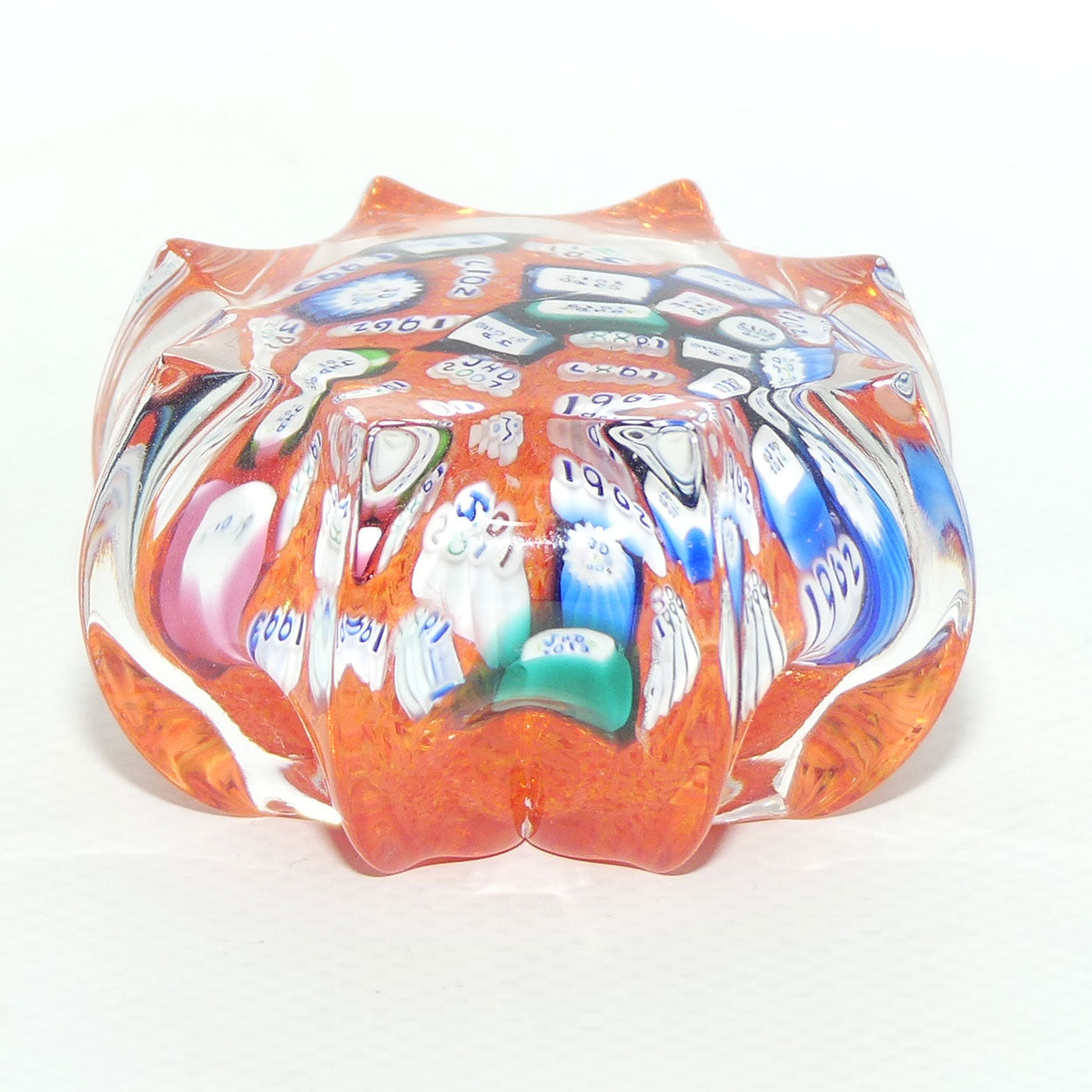 John Deacons Scotland Its a Date small paperweight | Orange