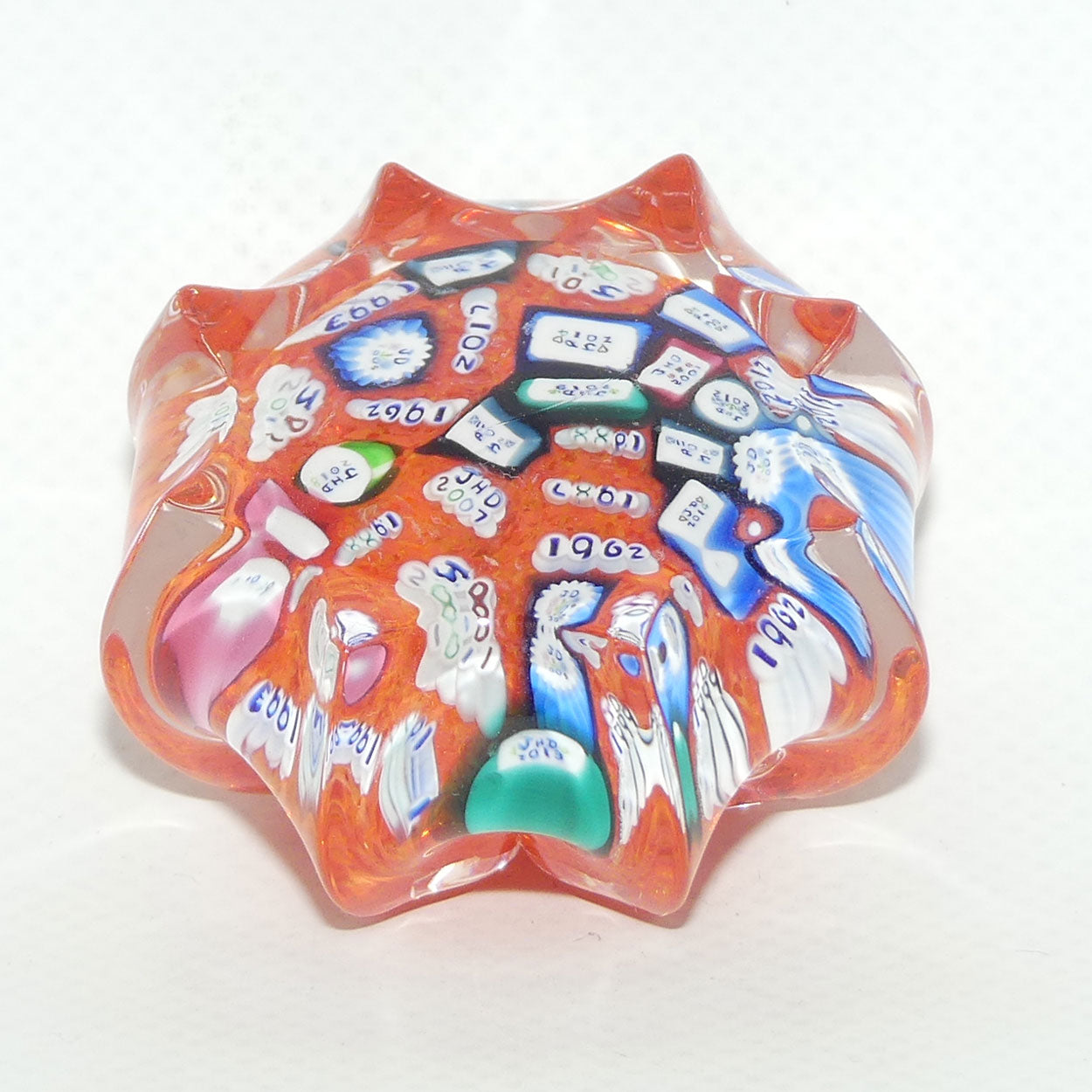 John Deacons Scotland Its a Date small paperweight | Orange