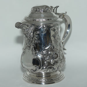 Martin Hall & Co EPGS floral decorated lidded jug