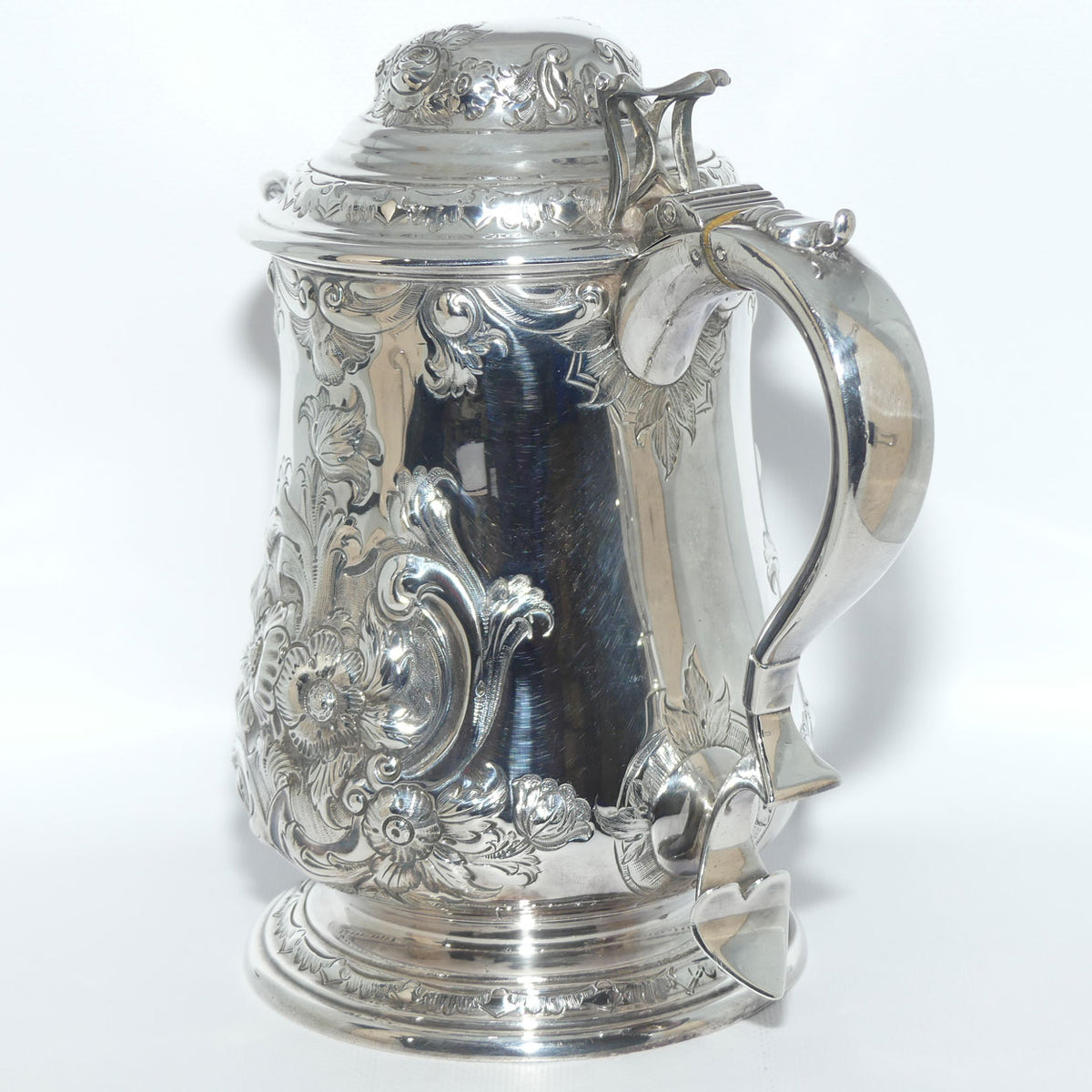 Martin Hall & Co EPGS floral decorated lidded jug