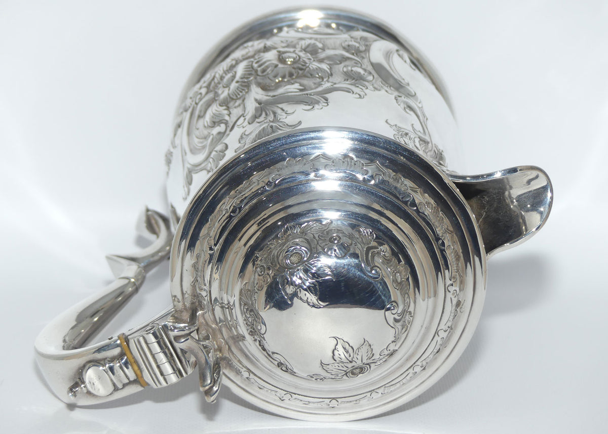 Martin Hall & Co EPGS floral decorated lidded jug