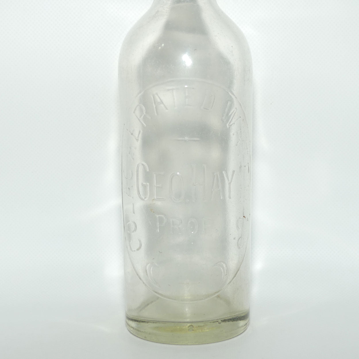 Geo Hay COLAC Prop | Colac Aerated Waters bottle