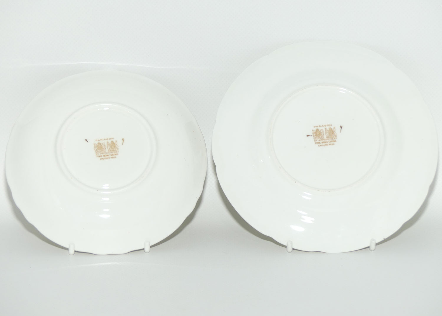 Paragon Bone China fine tea trio | Green Floral pattern