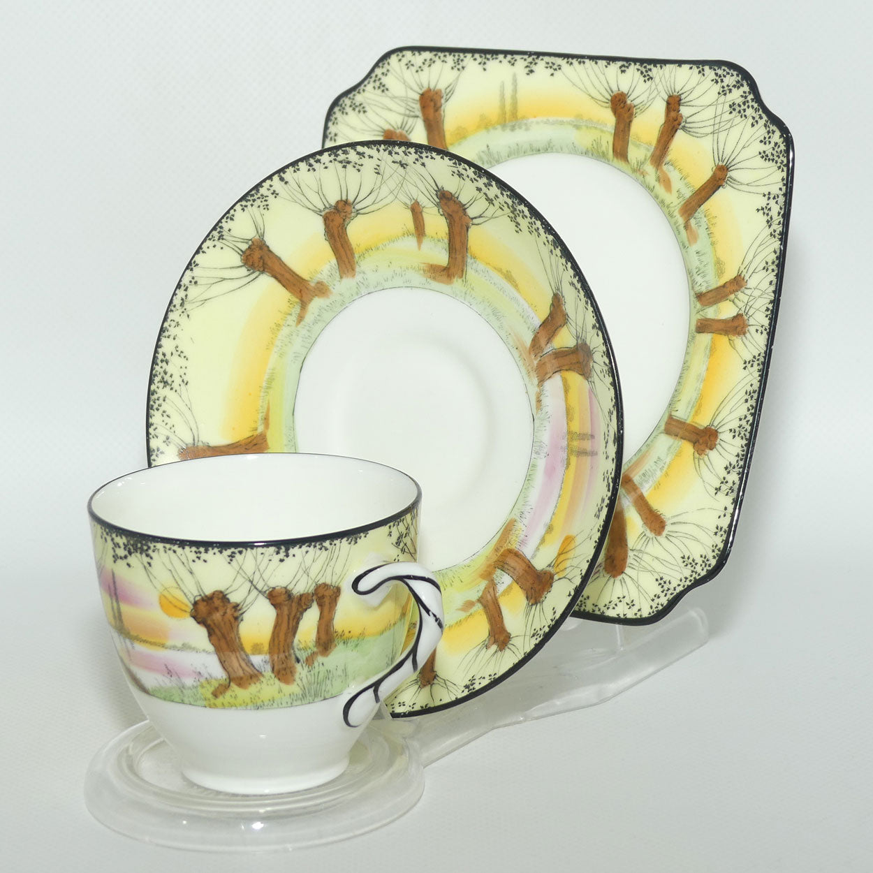 Royal Doulton Pollard Willow tea trio | H2585