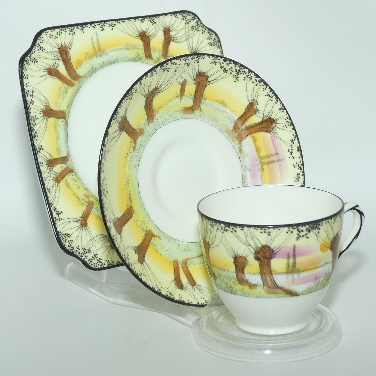 Royal Doulton Pollard Willow tea trio | H2585
