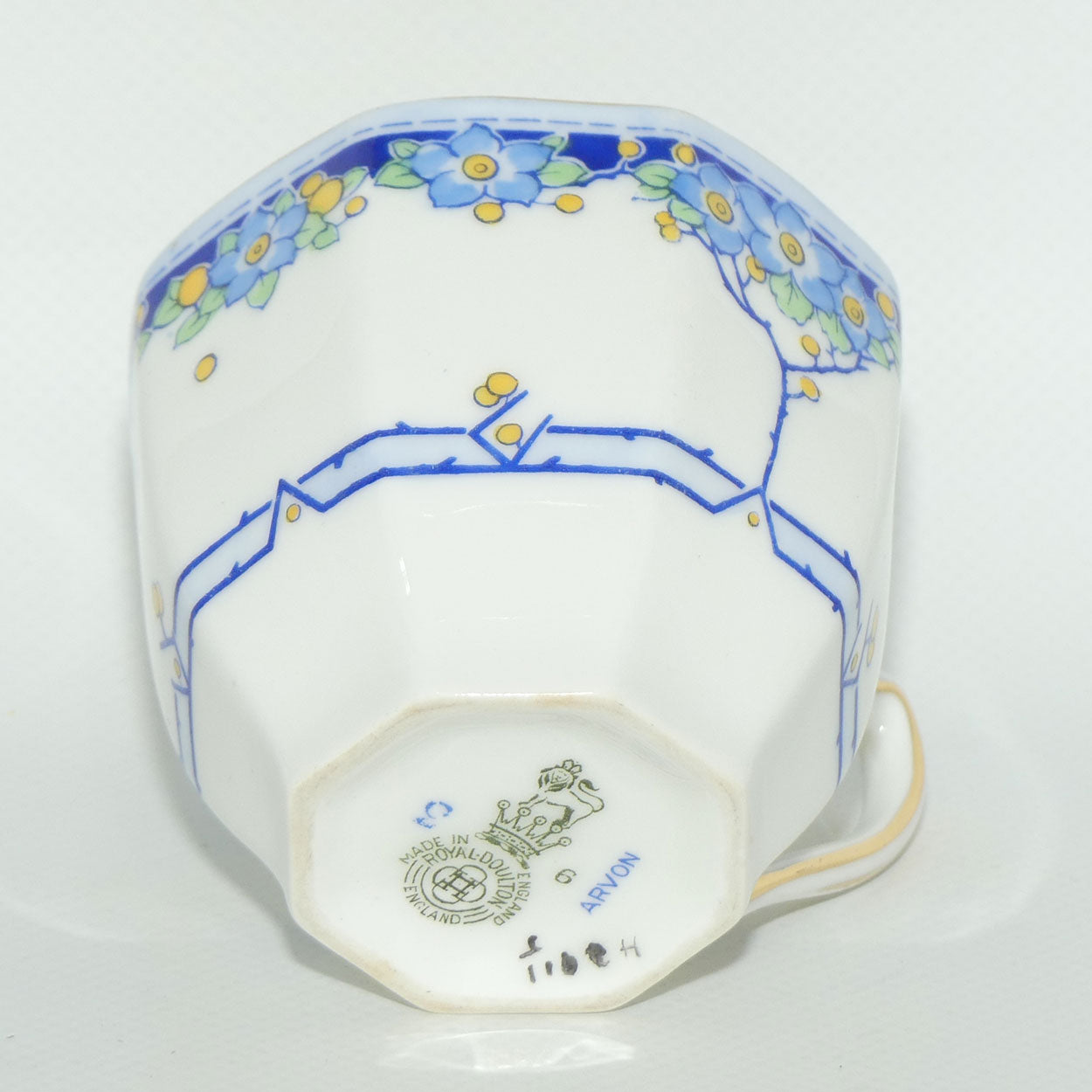 Royal Doulton Arvon pattern Blue trio | H2911