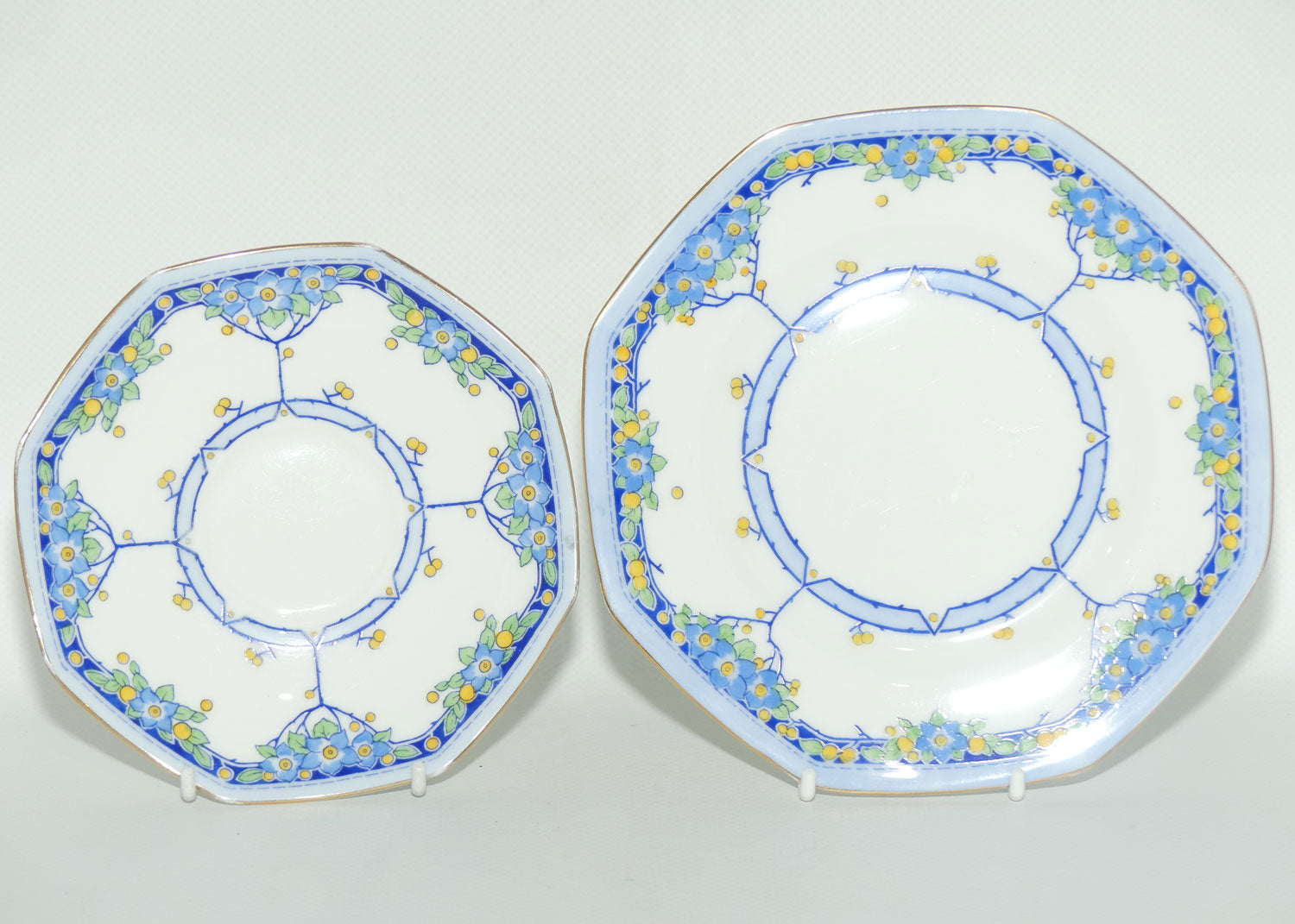 Royal Doulton Arvon pattern Blue trio | H2911