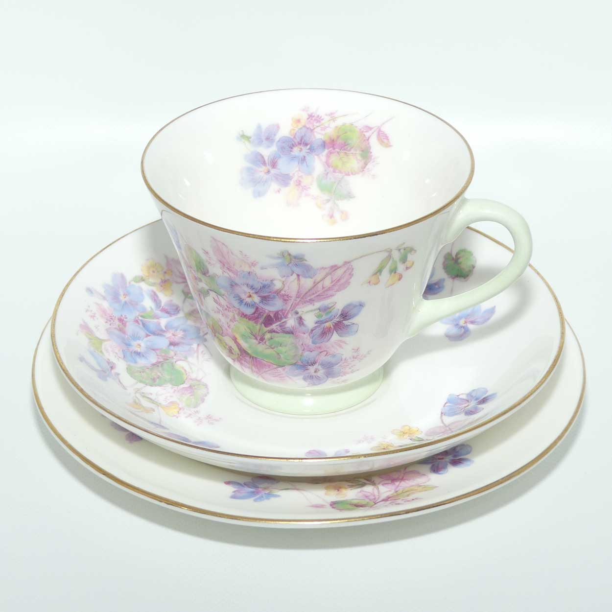 Royal Doulton Viola pattern trio | H4877