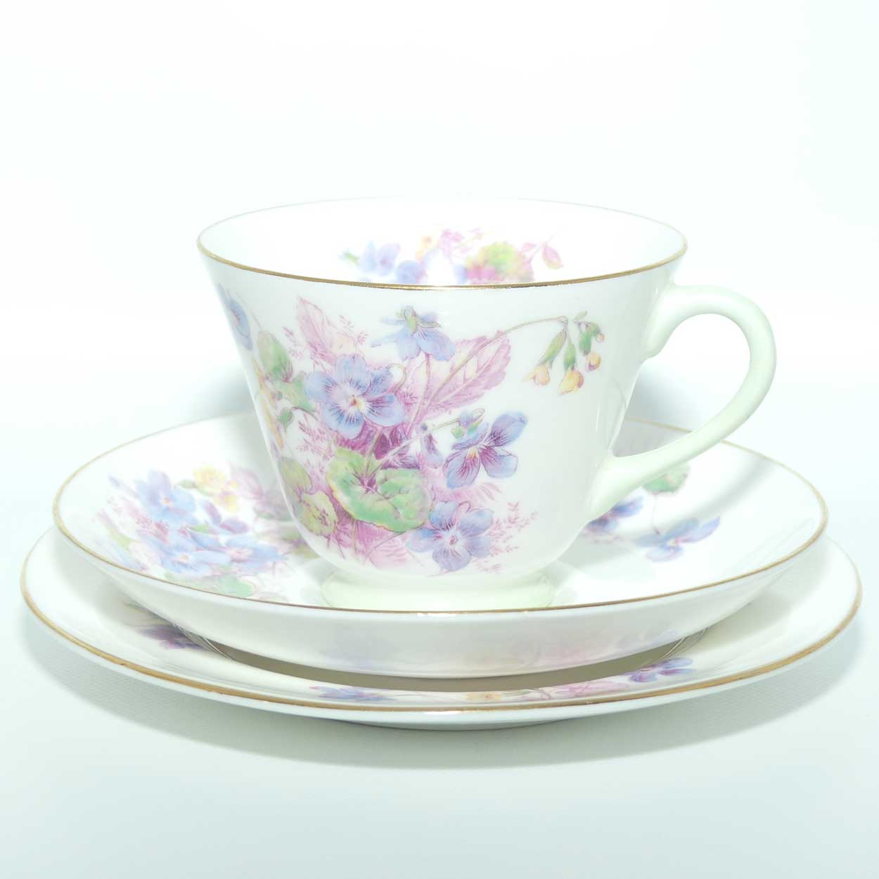 Royal Doulton Viola pattern trio | H4877