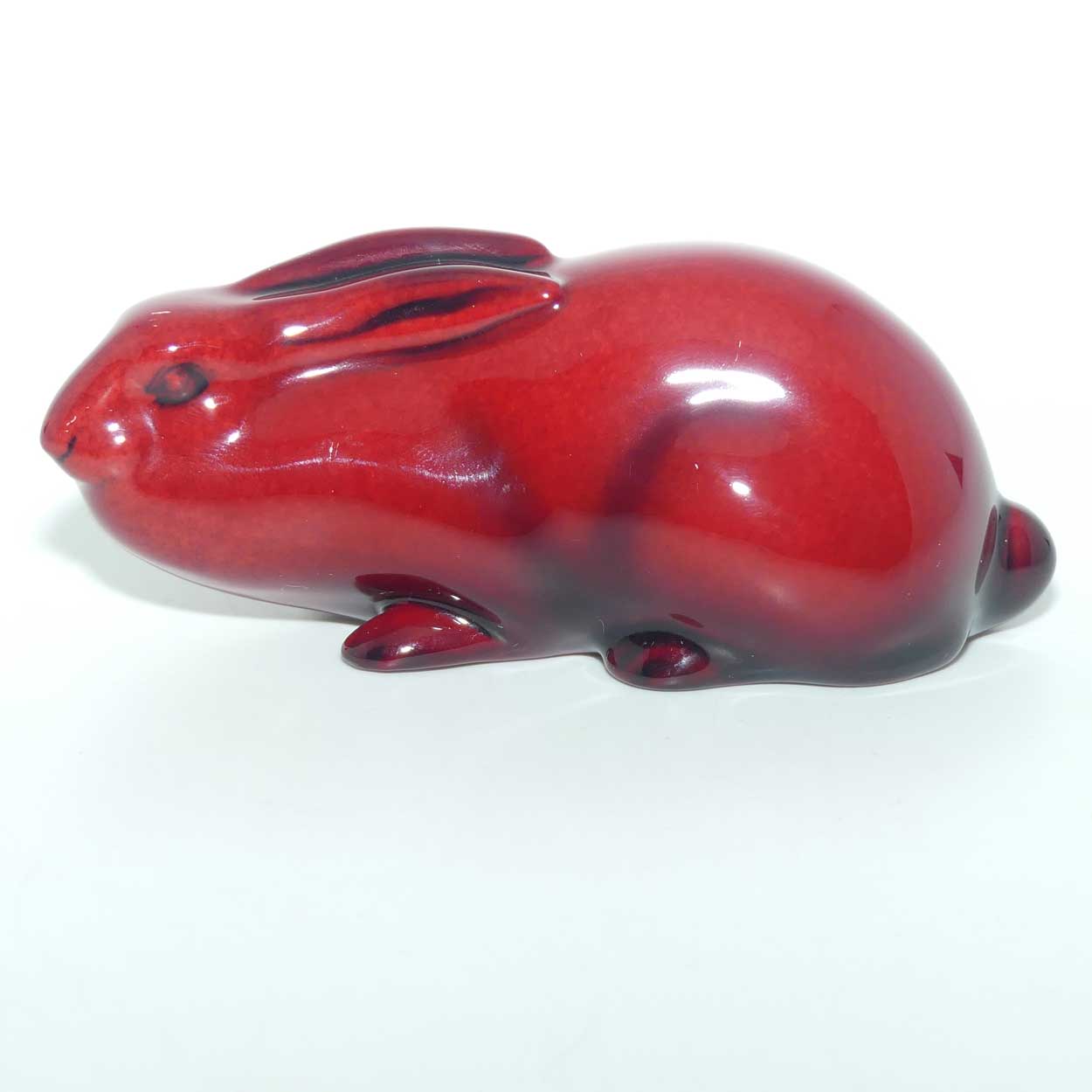 HN0107 Royal Doulton Flambe Hare - Crouching (Style One)