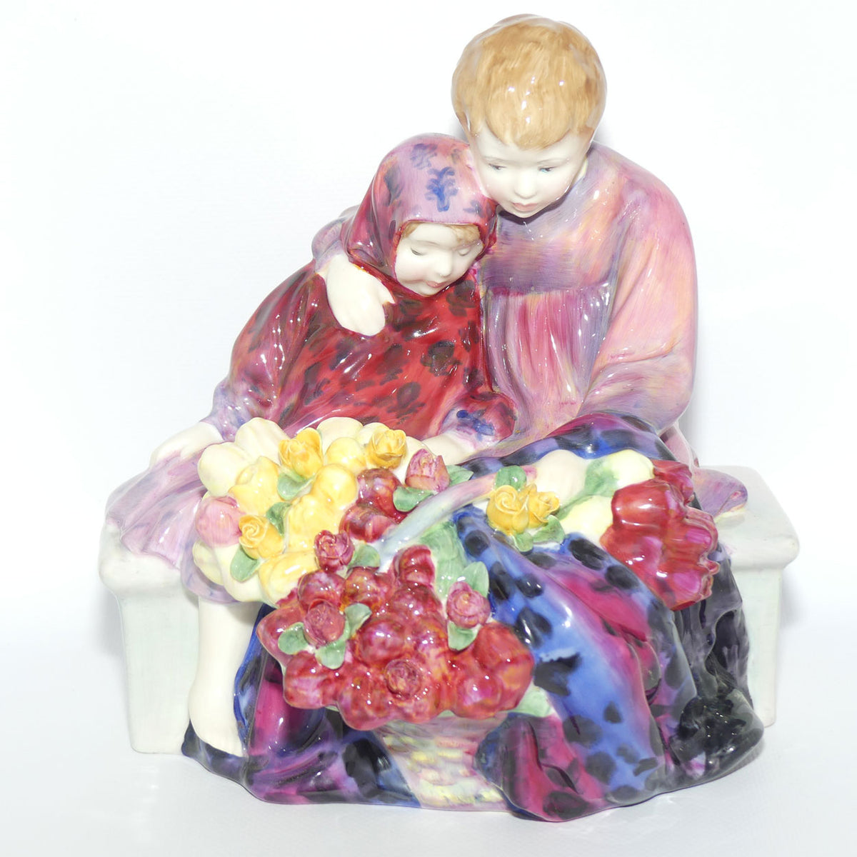 HN1342 Royal Doulton figure The Flower Seller's Children | 1990's | #3