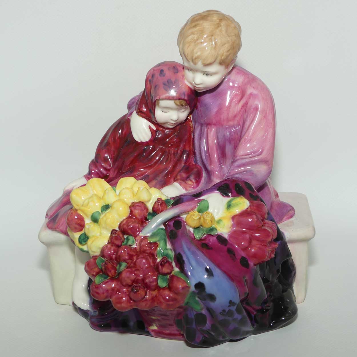 HN1342 Royal Doulton figure The Flower Seller's Children | 1990's