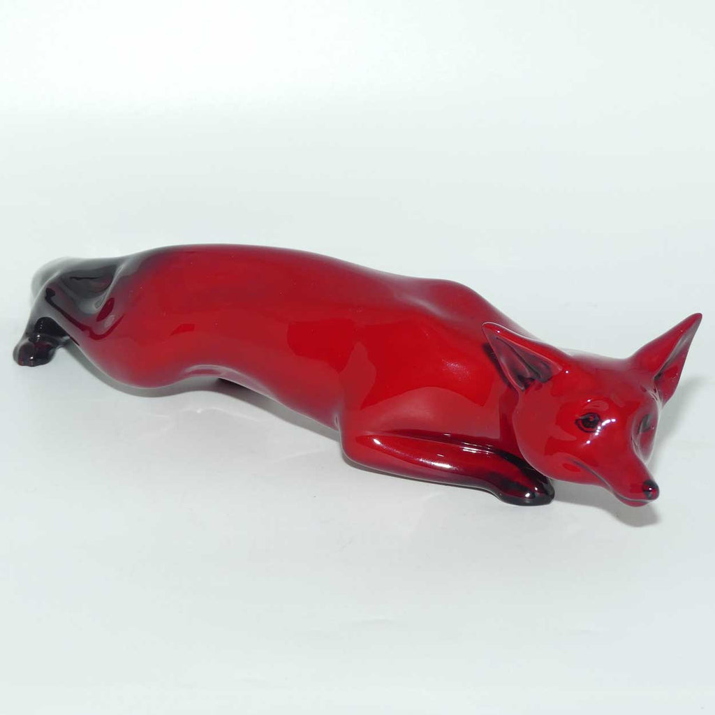 HN0147A Royal Doulton Flambe Stalking Fox | Large