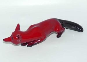 HN0147A Royal Doulton Flambe Stalking Fox | Large