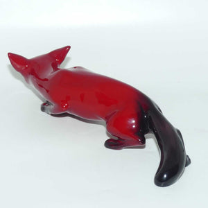 HN0147A Royal Doulton Flambe Stalking Fox | Large